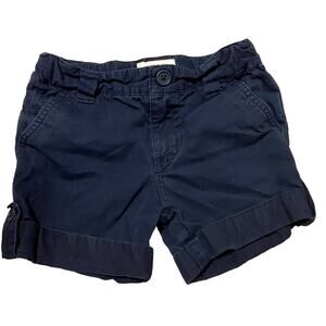 Cherokee Navy Blue Cuffed Leg Girl’s Shorts Pockets Size XS (4/5)